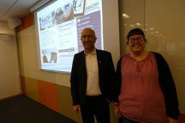 Maria Larsson, Inköp Gävleborg, och Mikael Hallqvist, inköpschef på Gävle kommun