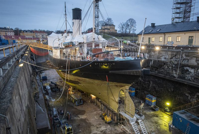 Legendarisk isbrytaren Sankt Erik redo att möta våren