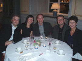 Hans Reinikainen (KnowIT), Ulrika Weiåker (Telemarketinggruppen), Håkan Sandin & Manfred Johansson (Tele & SatTeknik)