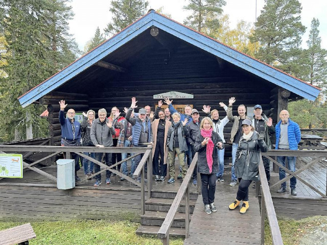 Styrelsen för Friluftsfrämjandet i Ockelbo med samarbetspartners.