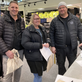 Johan Naenfeldt, Anna Jäder och Tomas Andersson från Parkbadet.