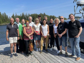 Olika aktiviteter på konferensen i Axmars skärgård