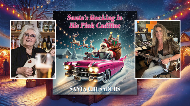 Snart släpps årets jullåt – Santa Crusaders redo att rocka för Cancerfonden.