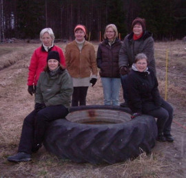 Samling vid traktordäcket