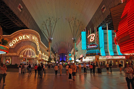 Golden Nugget och Binnion´s på Fremont Street.