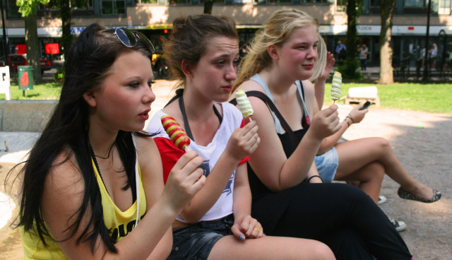 Maja Winquist, Isabell Polatt och Karolin Johansson