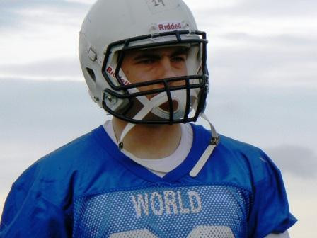 Andreas Hofbauer IFAF U19 World Championship 2012 Austin Texas. photo: All Sport och Idrott