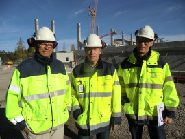 Mats O Eriksson, Karl-Gösta KArlström och Bo Rickegård är Gavlefastigheters representanter på plats